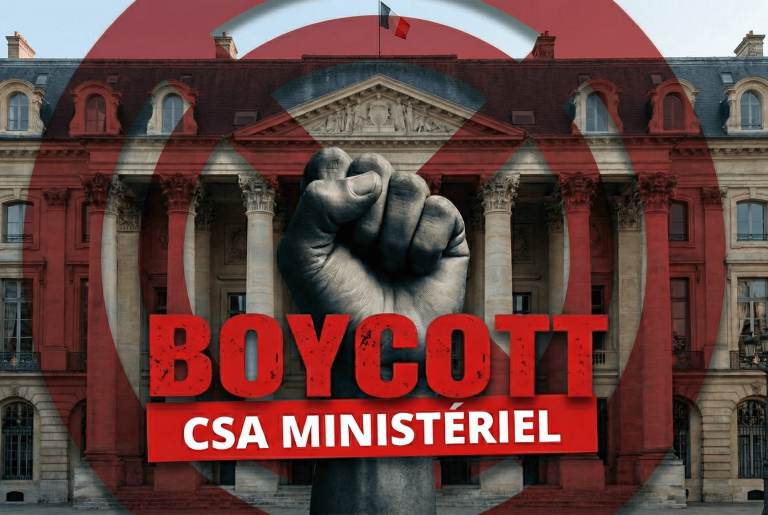 Communiqué de BOYCOTT du CSA M du 5 novembre 2025